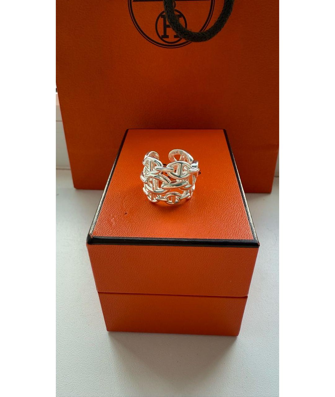 HERMES Серебряное серебряное кольцо, фото 3
