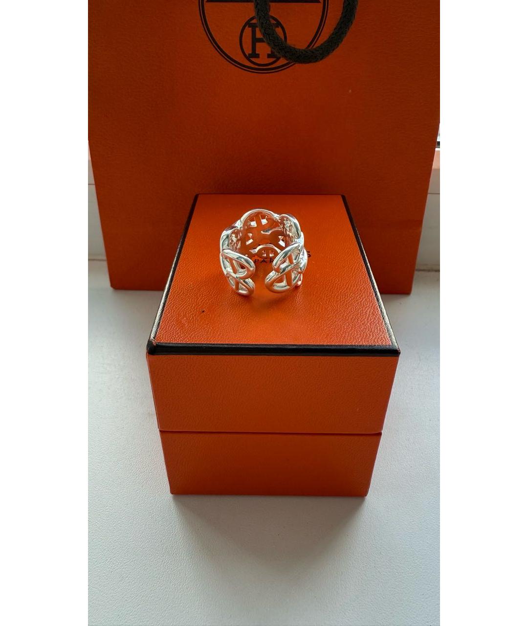 HERMES Серебряное серебряное кольцо, фото 4