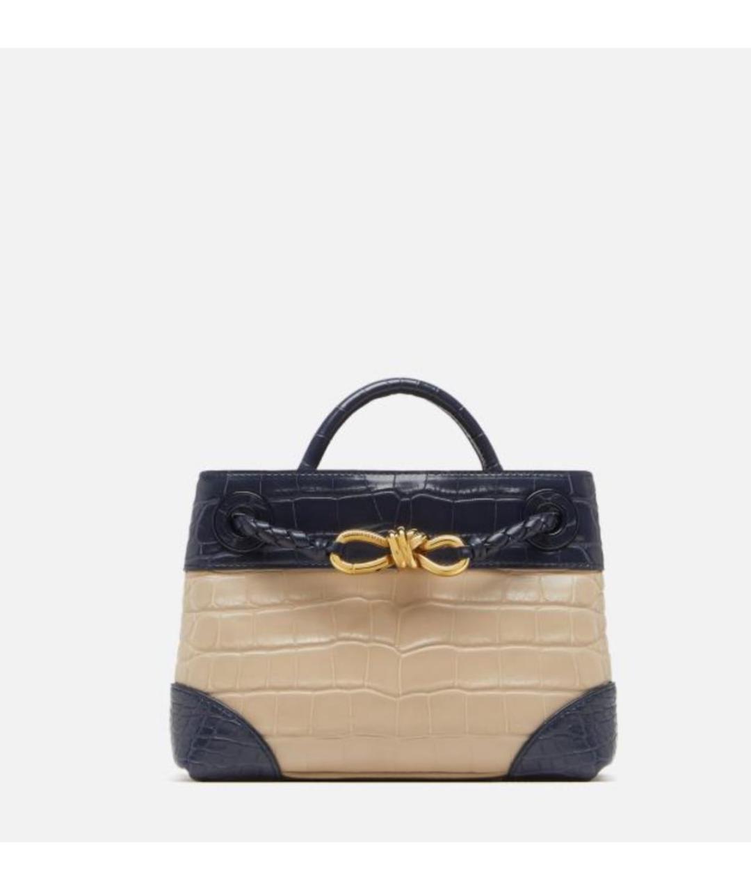 BOTTEGA VENETA Бежевая сумка через плечо из экзотической кожи, фото 2