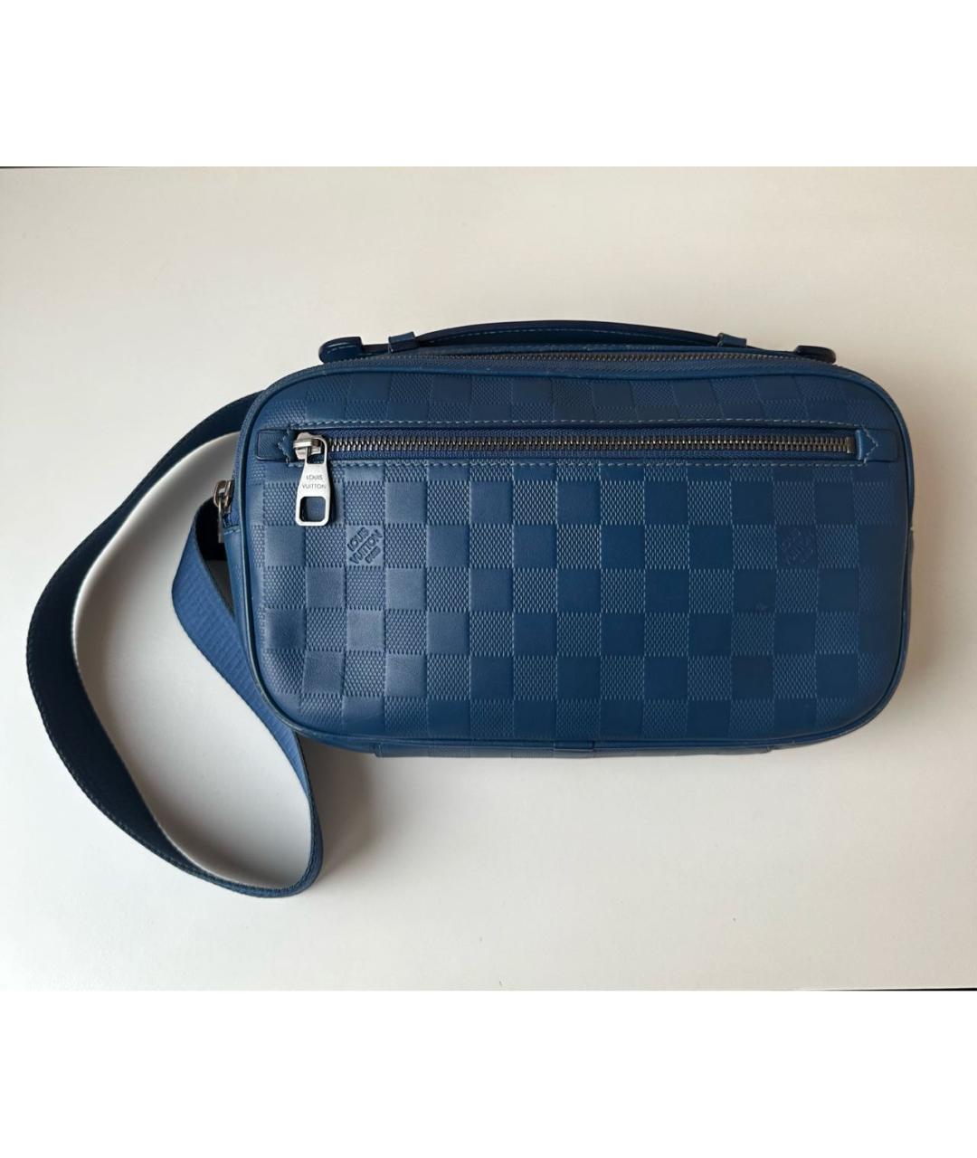 LOUIS VUITTON Темно-синяя поясная сумка, фото 2