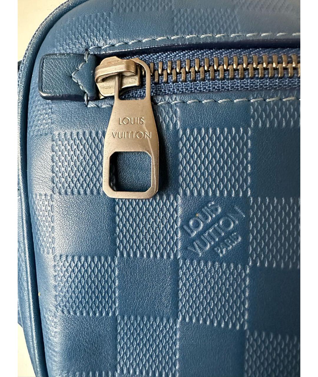 LOUIS VUITTON Темно-синяя поясная сумка, фото 4