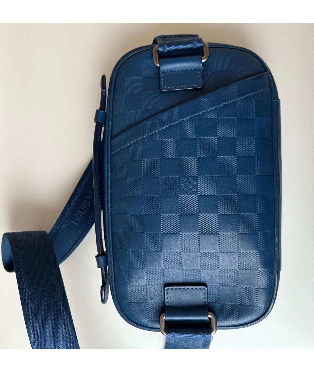 LOUIS VUITTON Темно-синяя поясная сумка, фото 3