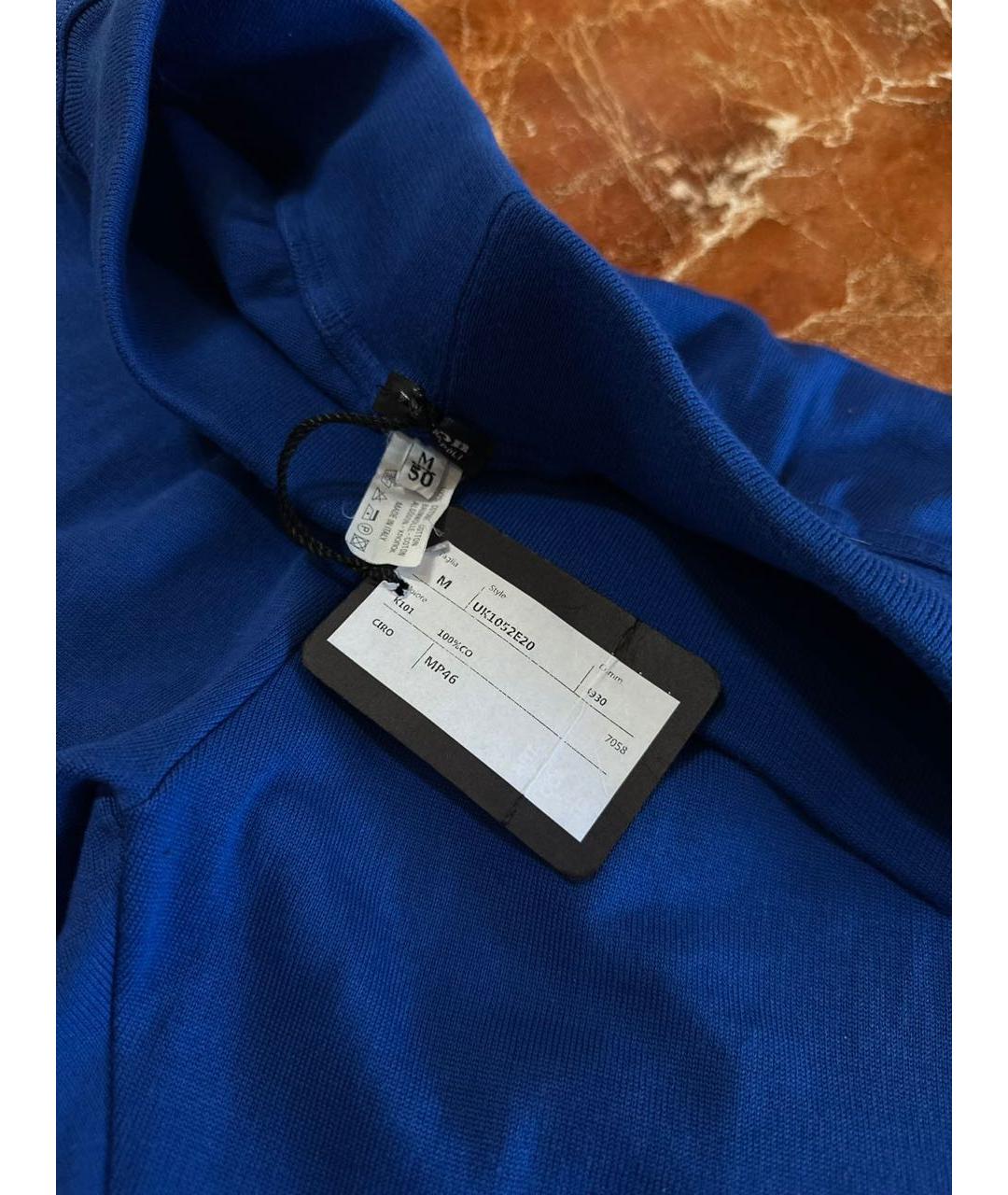 KITON Синие хлопковые шорты, фото 5