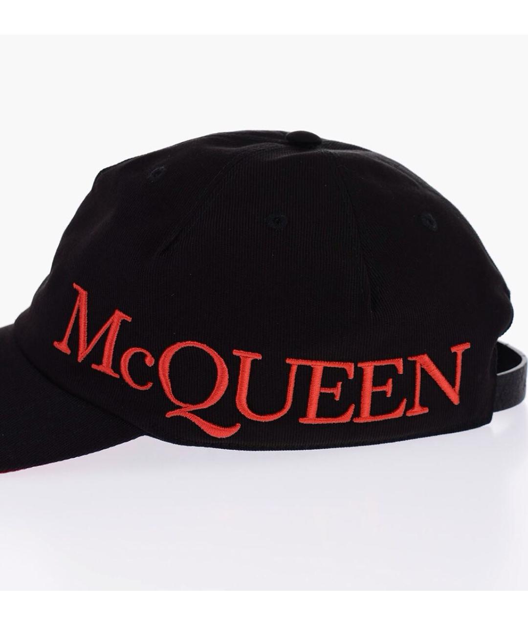 ALEXANDER MCQUEEN Черная хлопковая кепка/бейсболка, фото 3