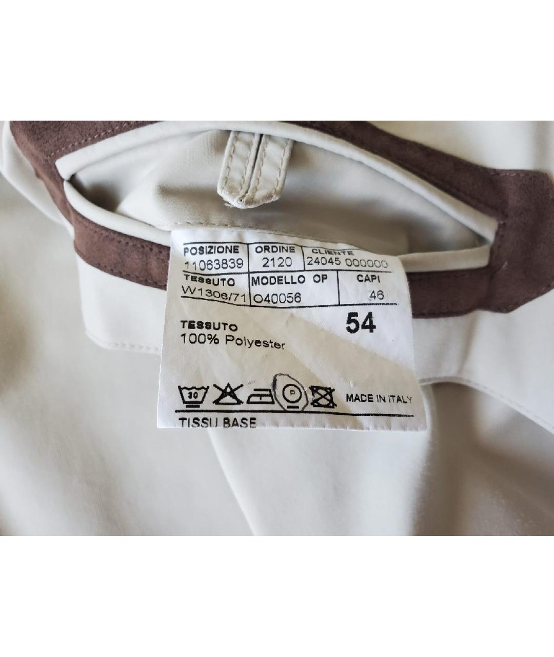 CANALI Бежевая полиэстеровая куртка, фото 6
