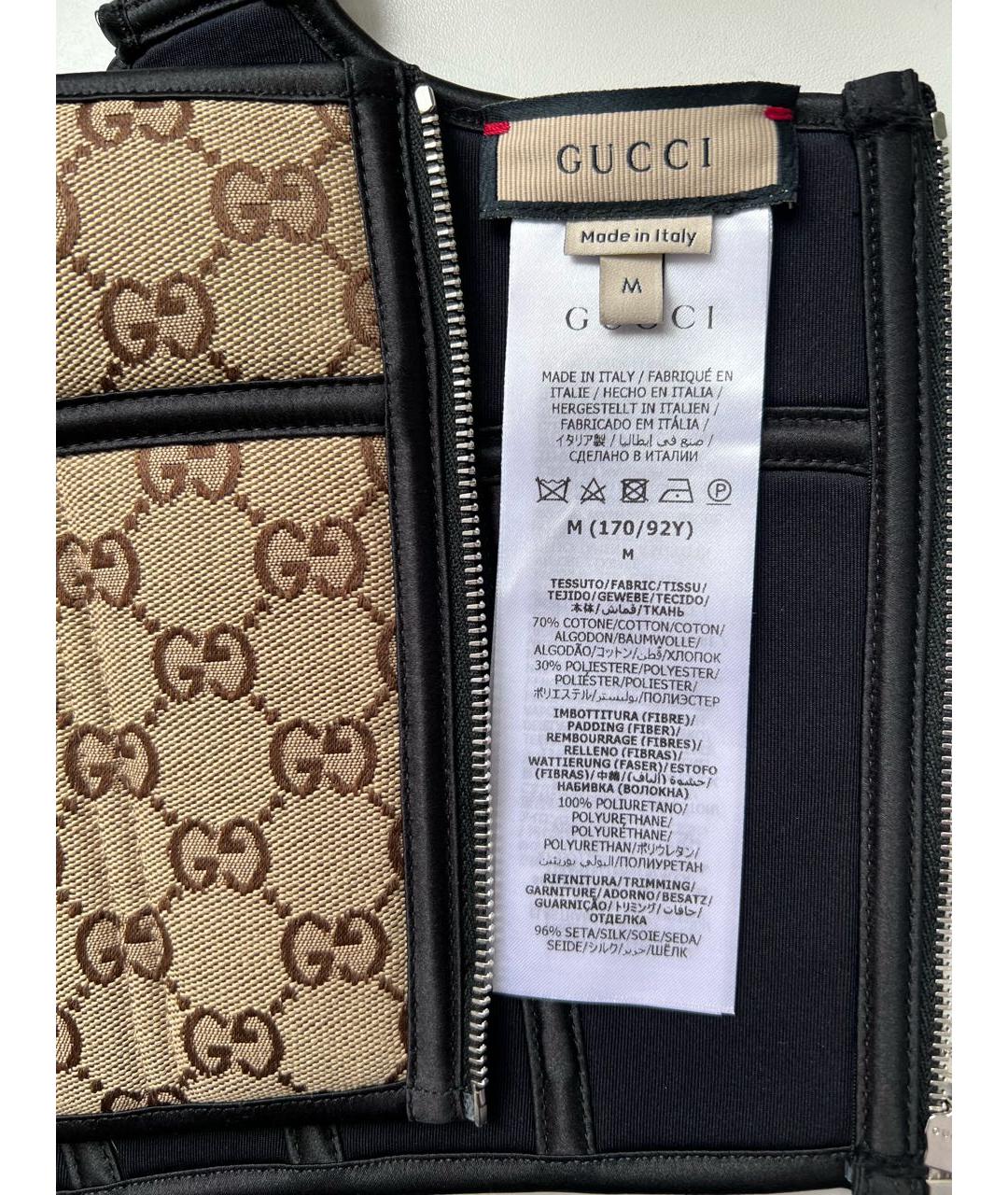 GUCCI Коричневый корсет, фото 3