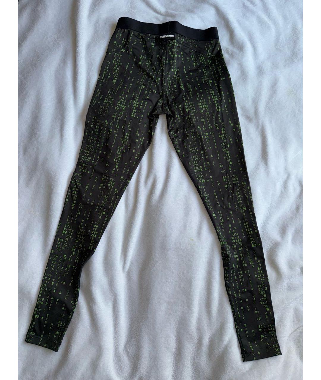 VETEMENTS Черные полиамидовые спортивные брюки и шорты, фото 2