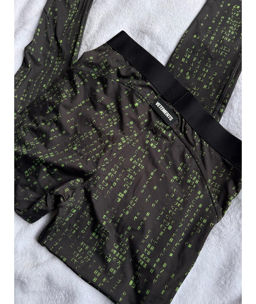 VETEMENTS Черные полиамидовые спортивные брюки и шорты, фото 4