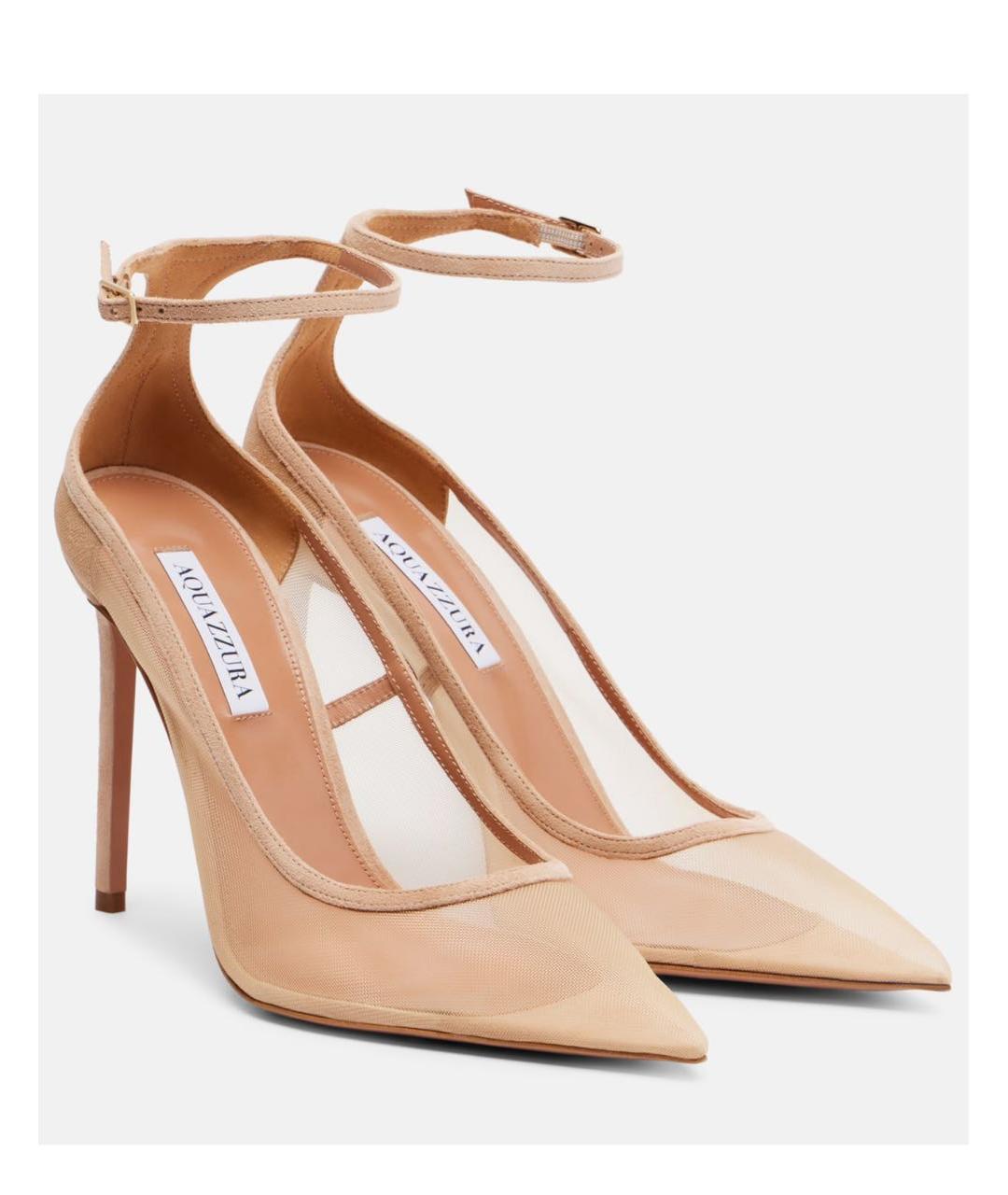 AQUAZZURA Бежевые туфли, фото 5