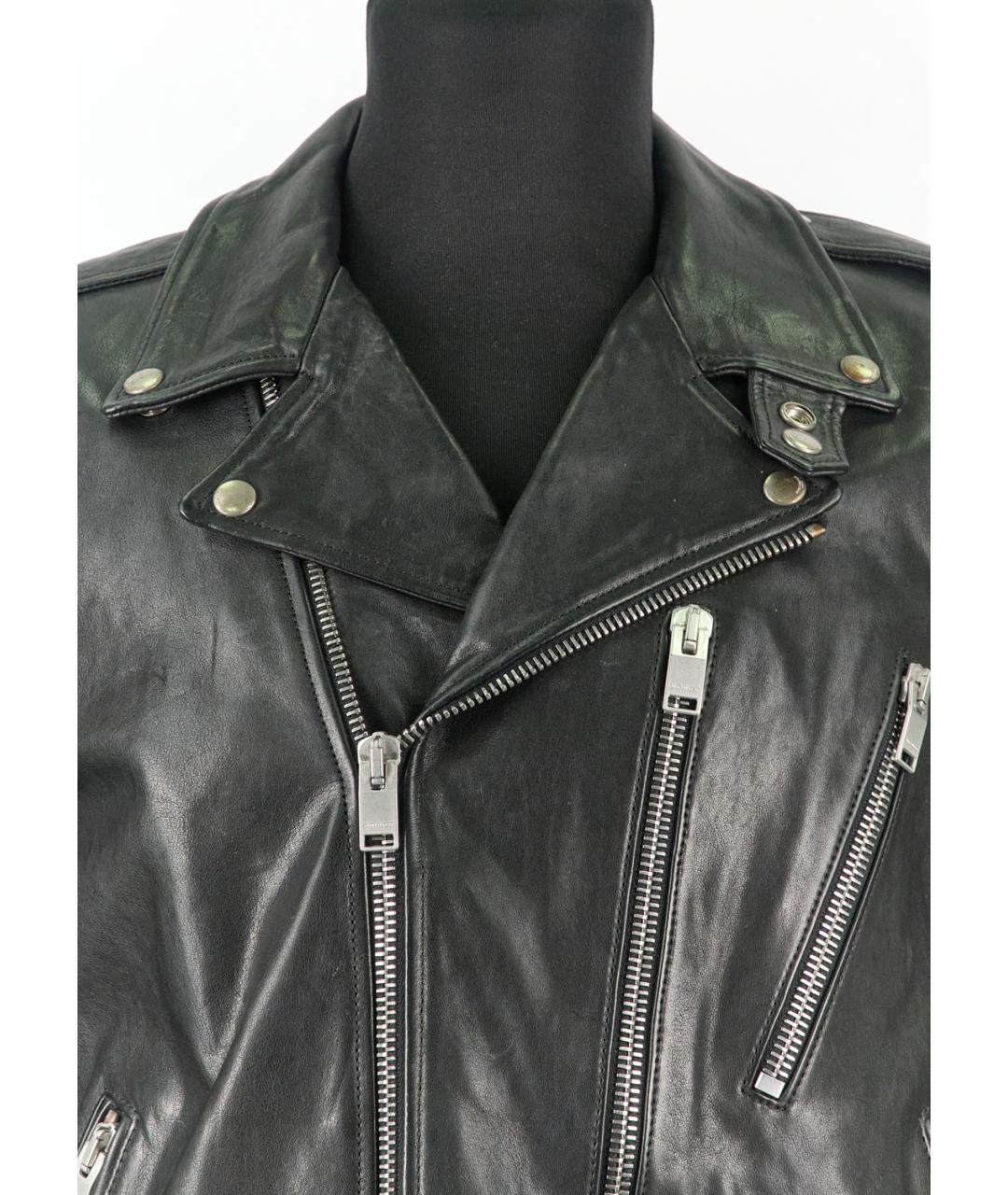 SAINT LAURENT Черная кожаная куртка, фото 4