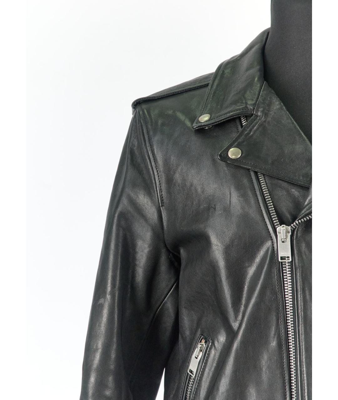 SAINT LAURENT Черная кожаная куртка, фото 5