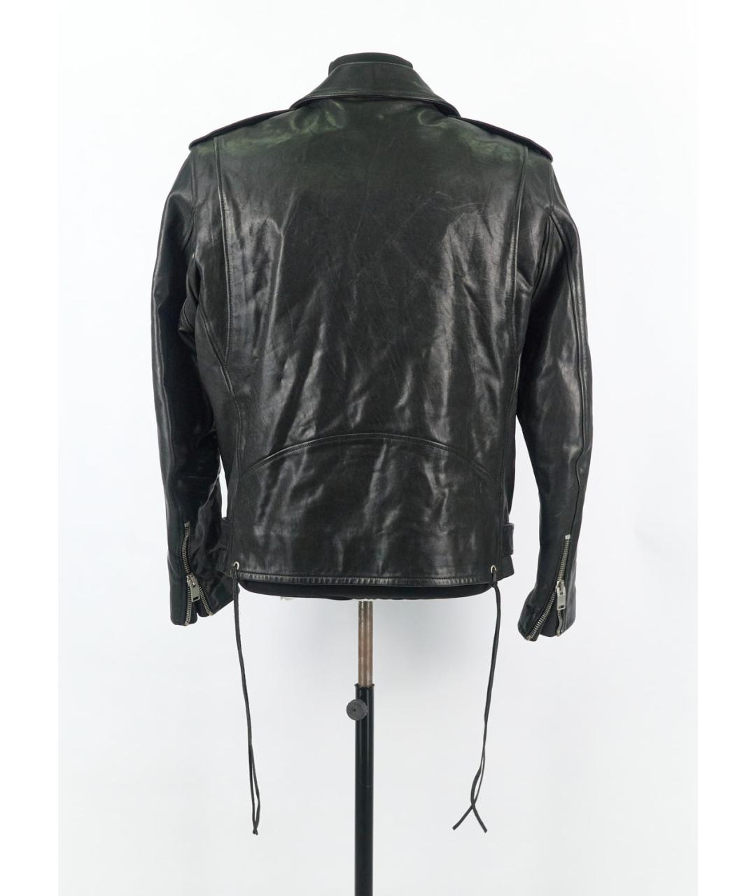SAINT LAURENT Черная кожаная куртка, фото 2