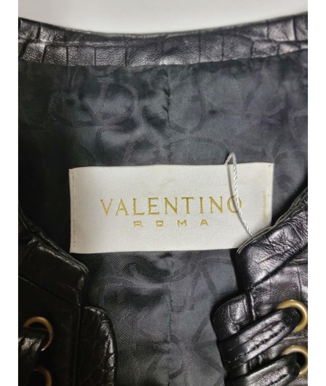 VALENTINO Черная кожаная куртка, фото 7