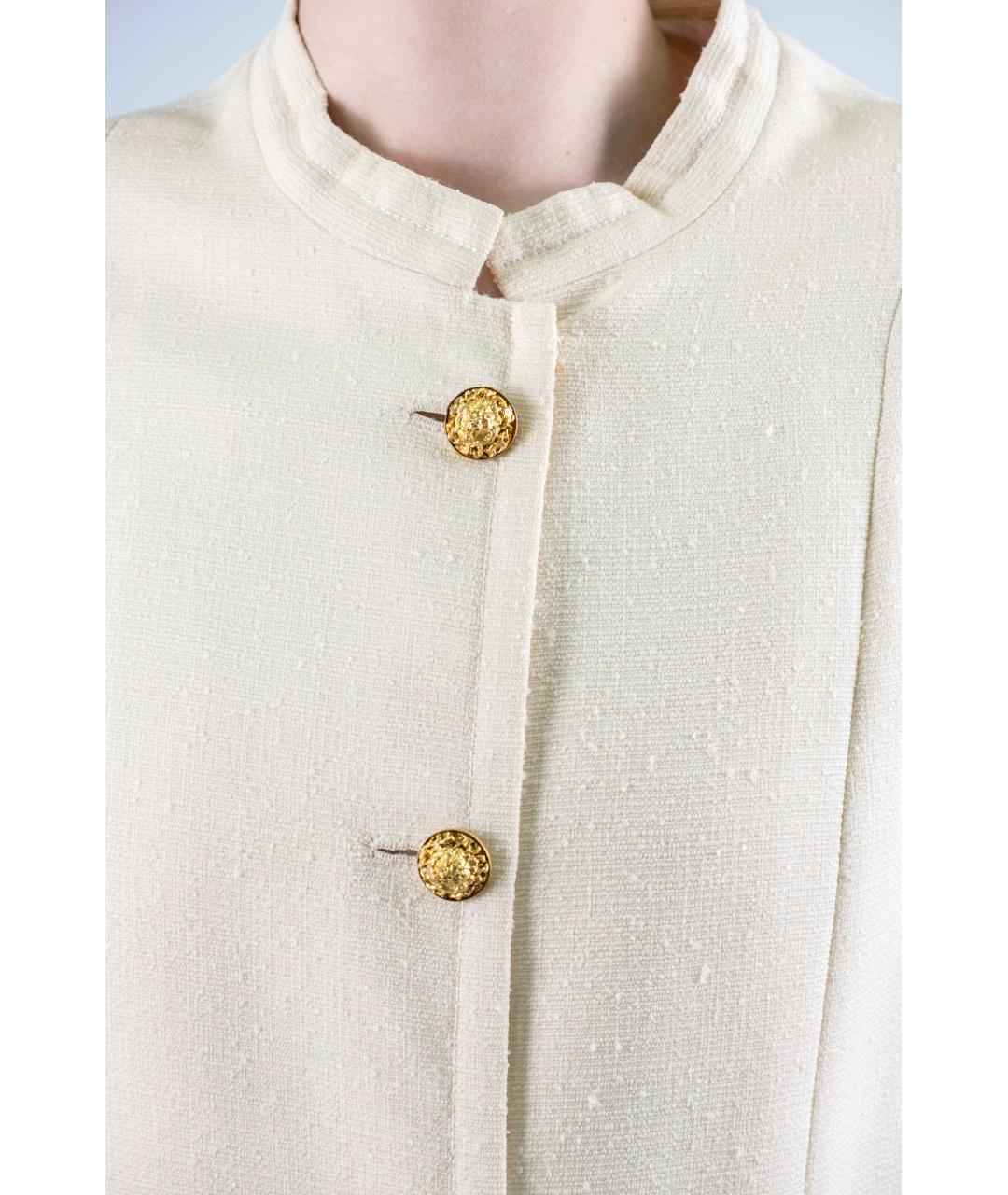 CHANEL Бежевое хлопковое пальто, фото 3