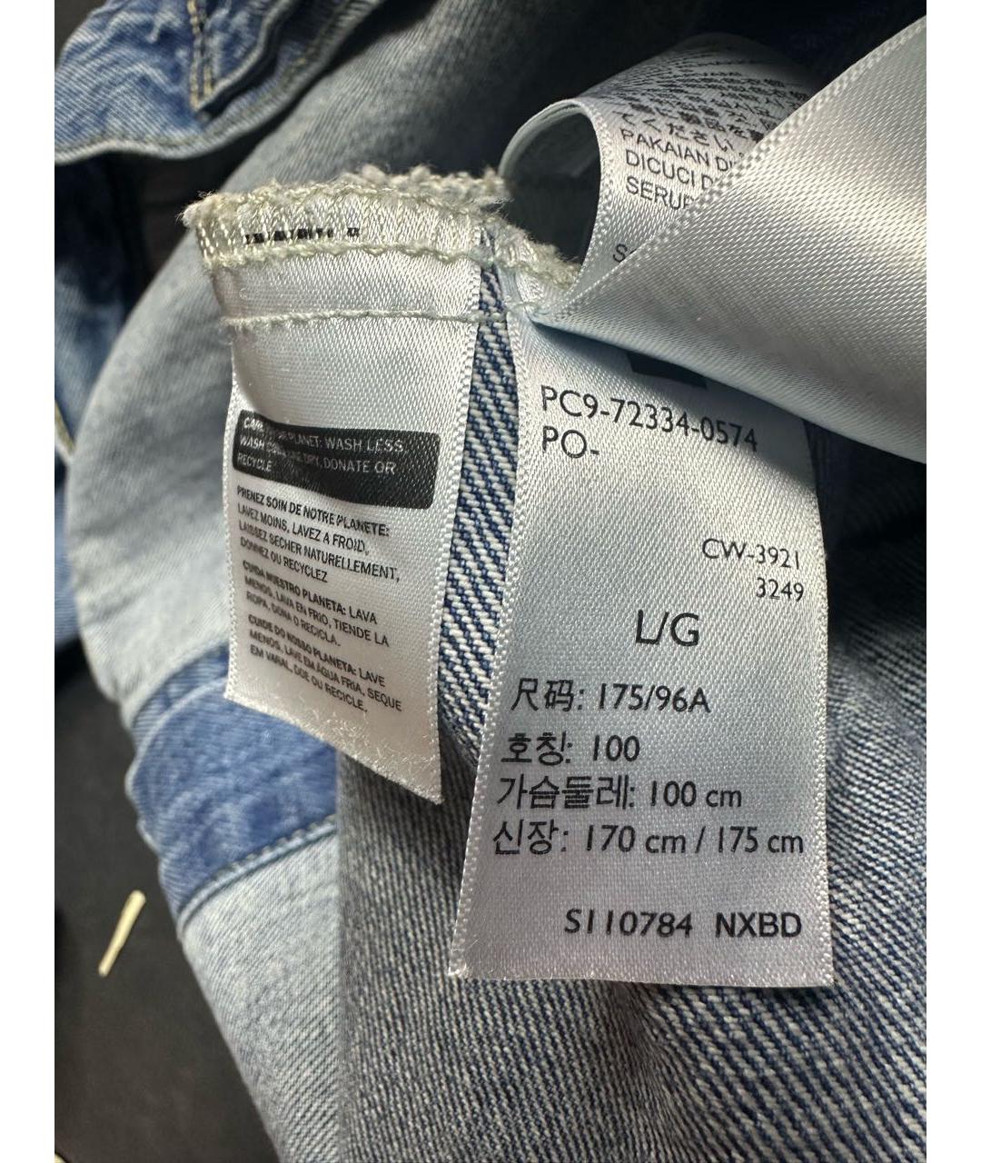 LEVI'S Голубая хлопковая куртка, фото 7