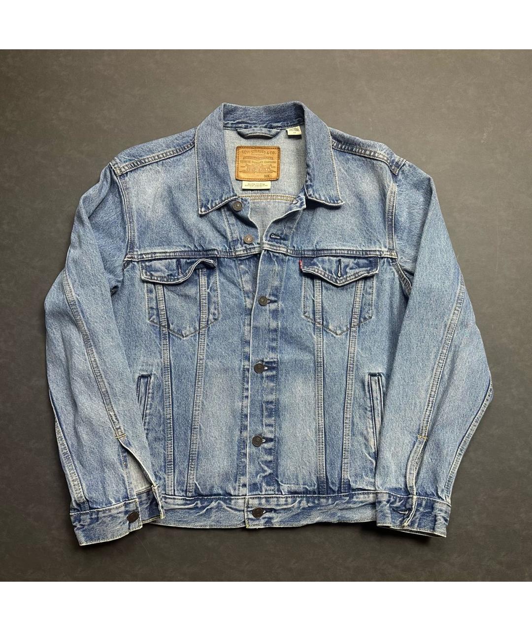 LEVI'S Голубая хлопковая куртка, фото 8
