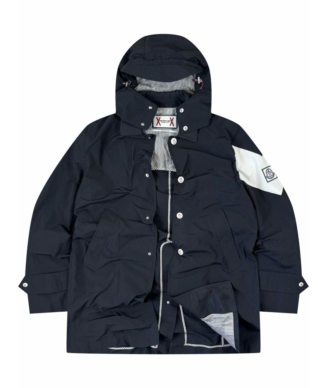 MONCLER Черный тренч / плащ, фото 1