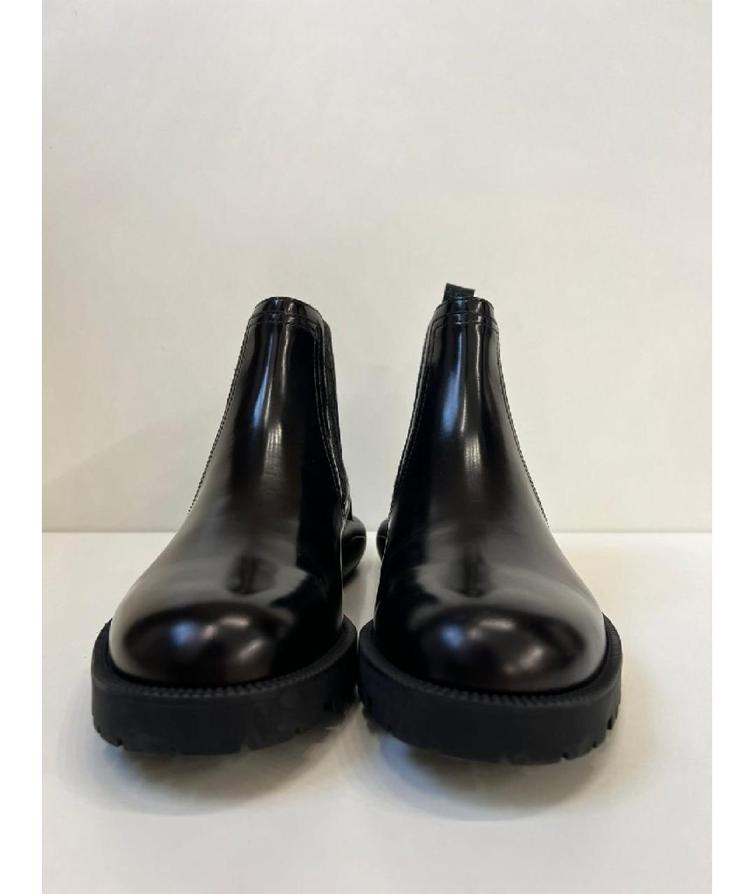 CHRISTIAN DIOR Черные ботинки из лакированной кожи, фото 2
