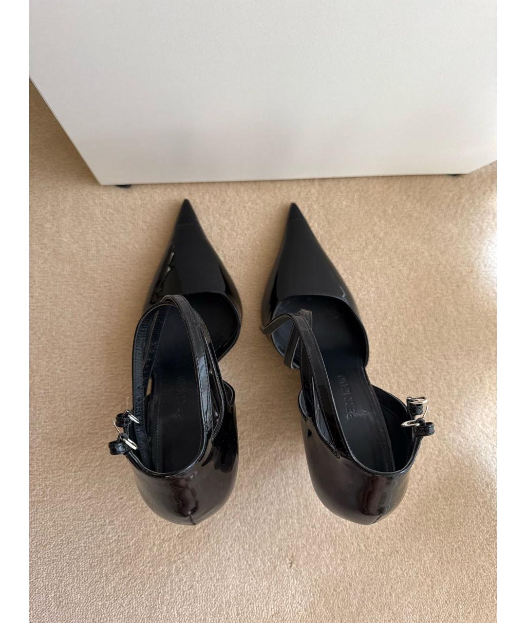 FERRAGAMO Черные туфли из лакированной кожи, фото 3