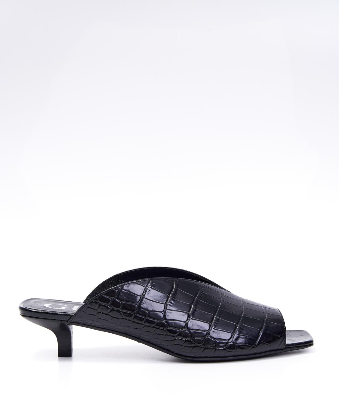 GUCCI Черные кожаные мюли, фото 10