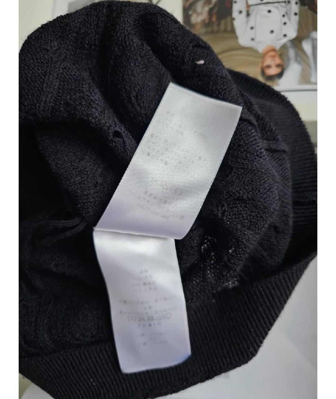 CHRISTIAN DIOR Черная шерстяная майка, фото 8