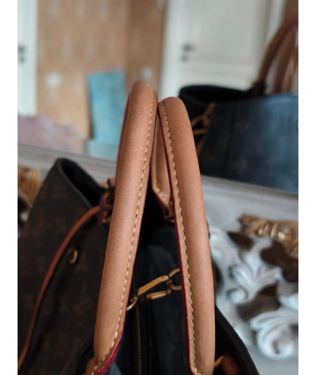 LOUIS VUITTON Коричневая сумка с короткими ручками, фото 8