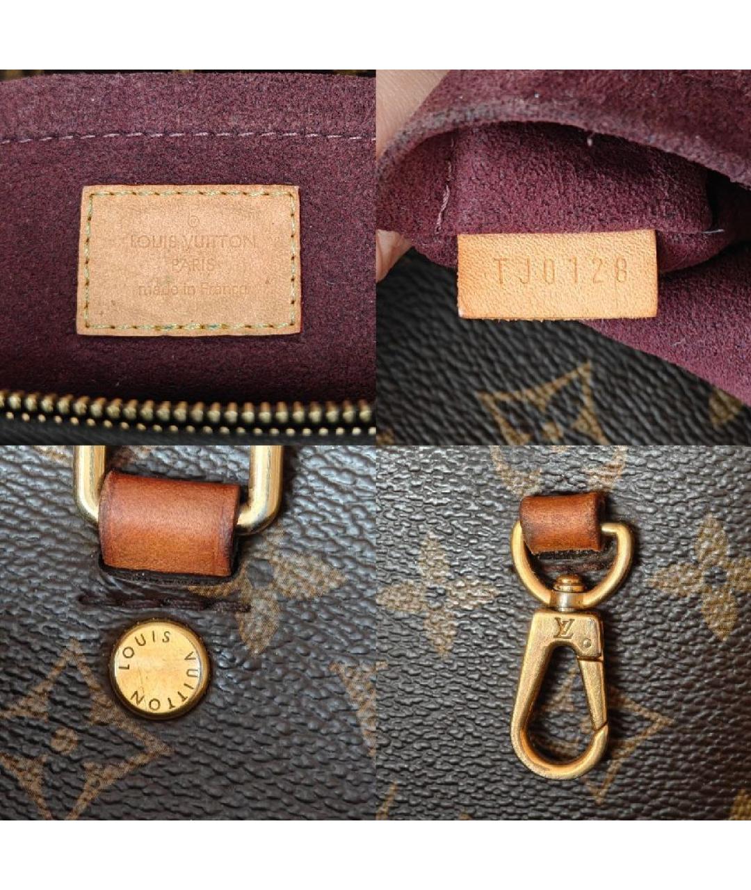 LOUIS VUITTON Коричневая сумка с короткими ручками, фото 5