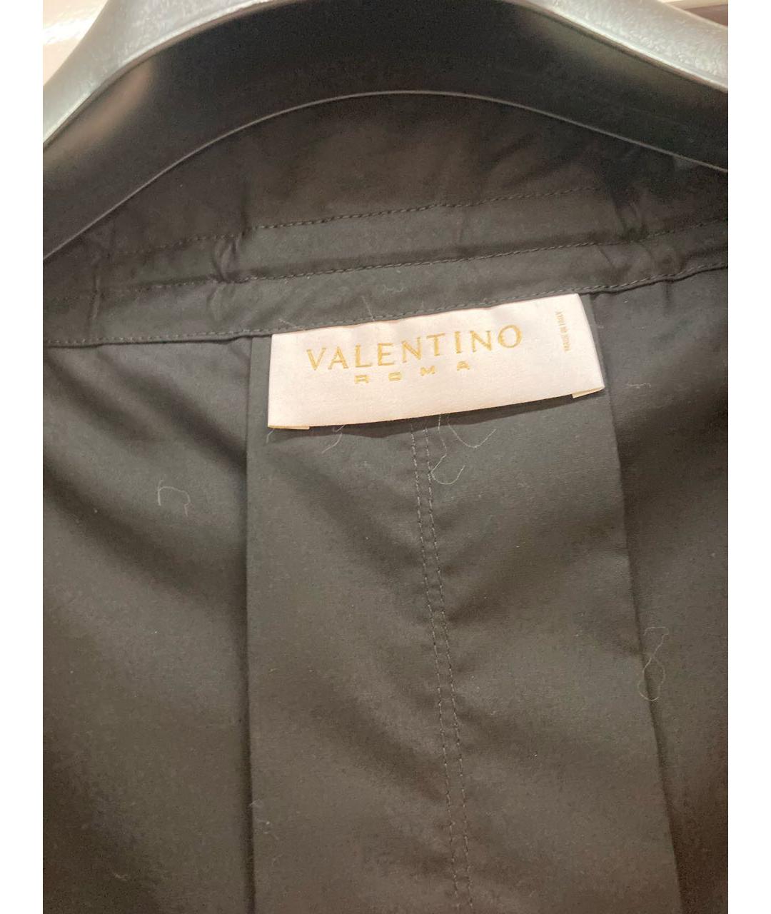 VALENTINO Черная хлопко-эластановая куртка, фото 4