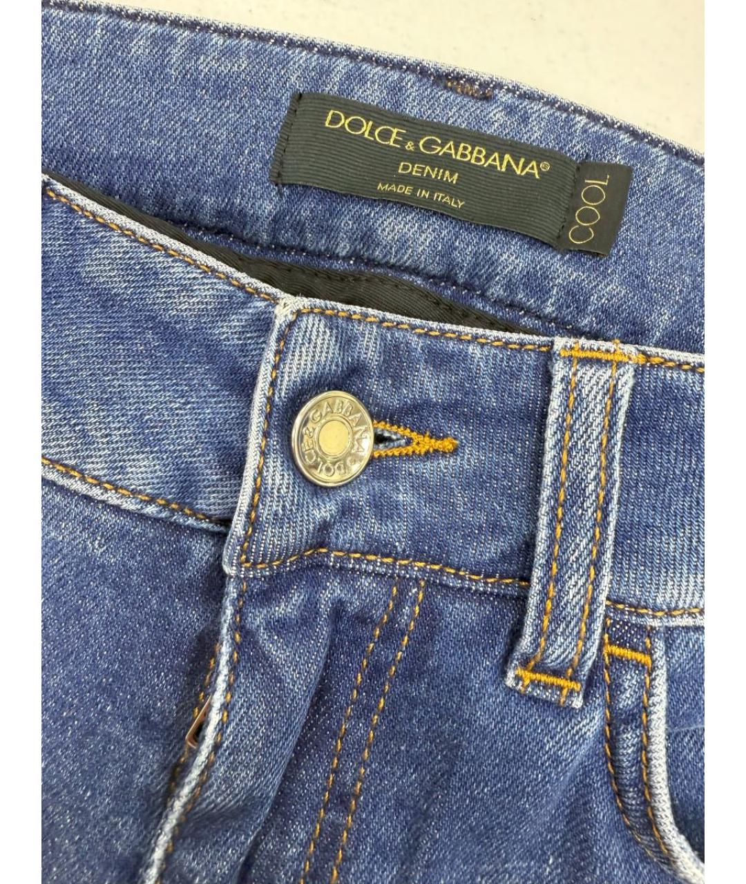 DOLCE&GABBANA Голубые джинсы клеш, фото 3
