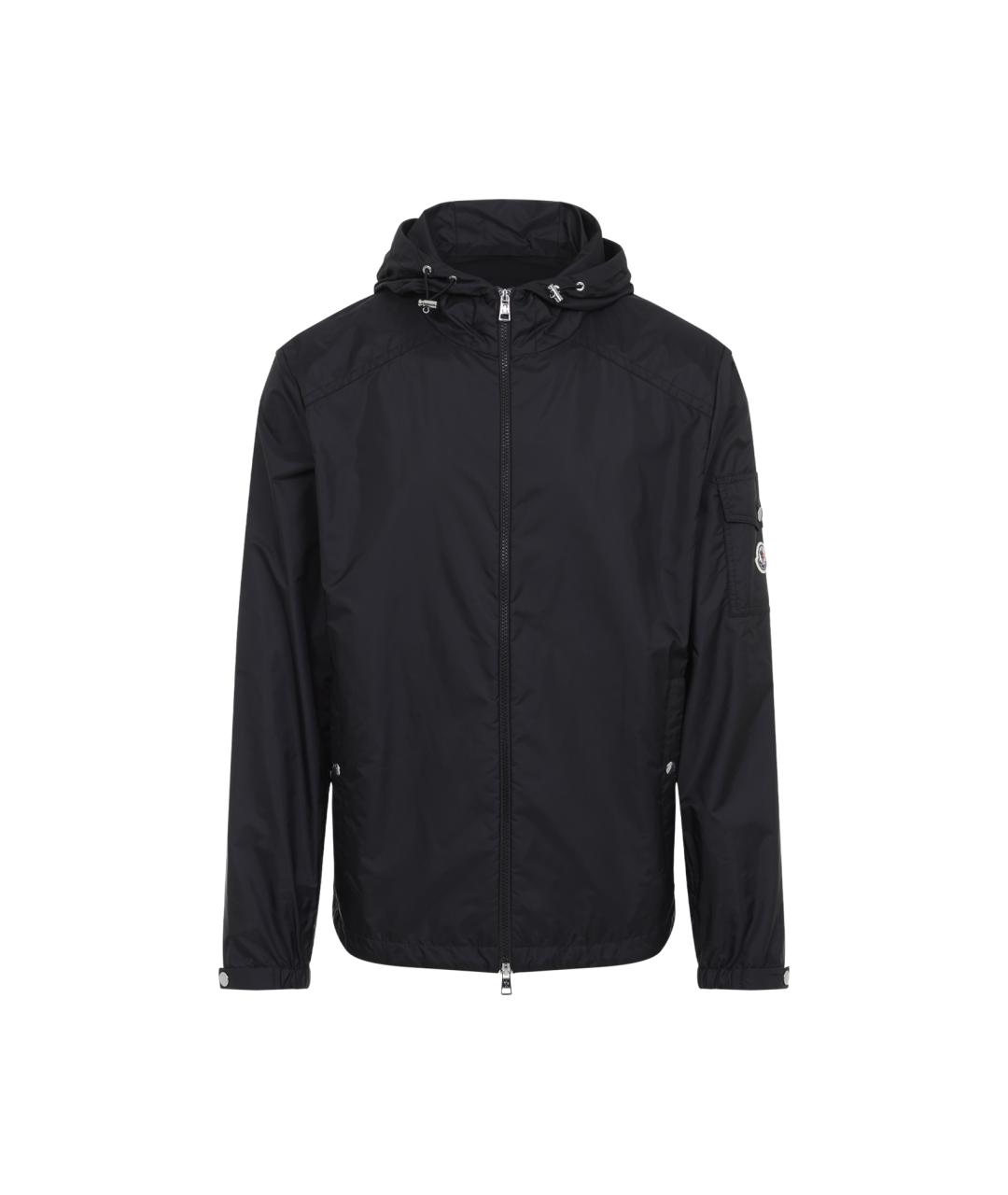 MONCLER Темно-синяя полиамидовая куртка, фото 1