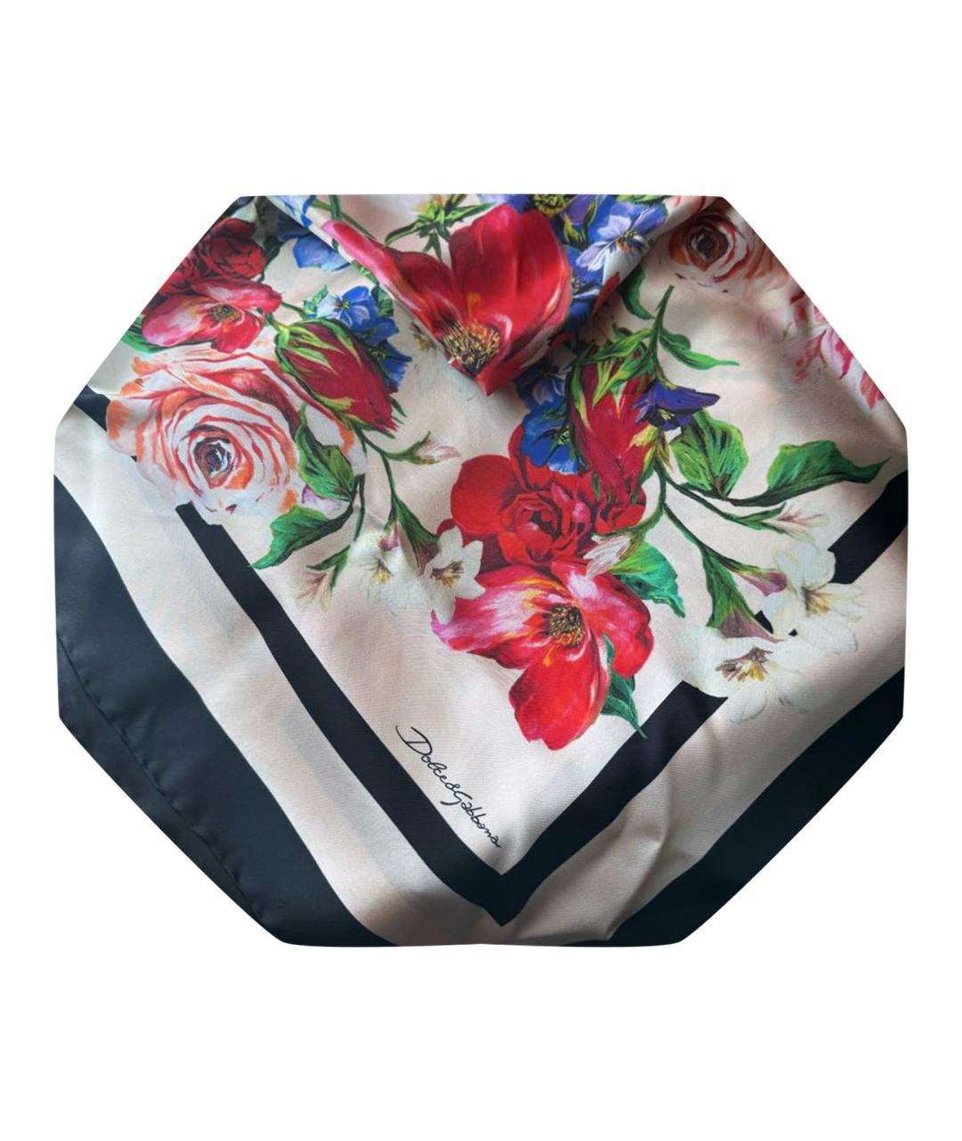 DOLCE&GABBANA Мульти шелковый платок, фото 1