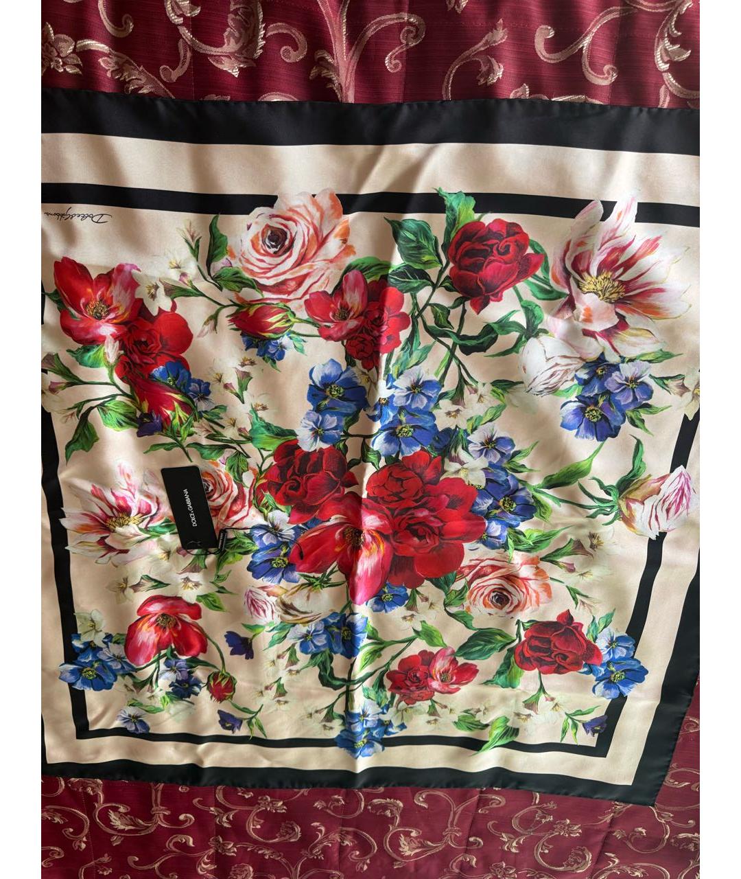 DOLCE&GABBANA Мульти шелковый платок, фото 5
