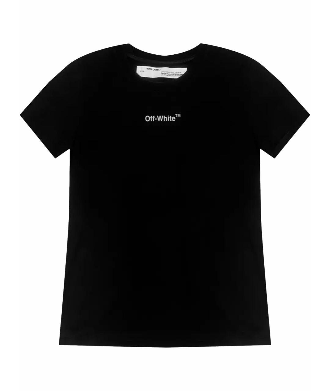 OFF-WHITE Черная футболка, фото 1
