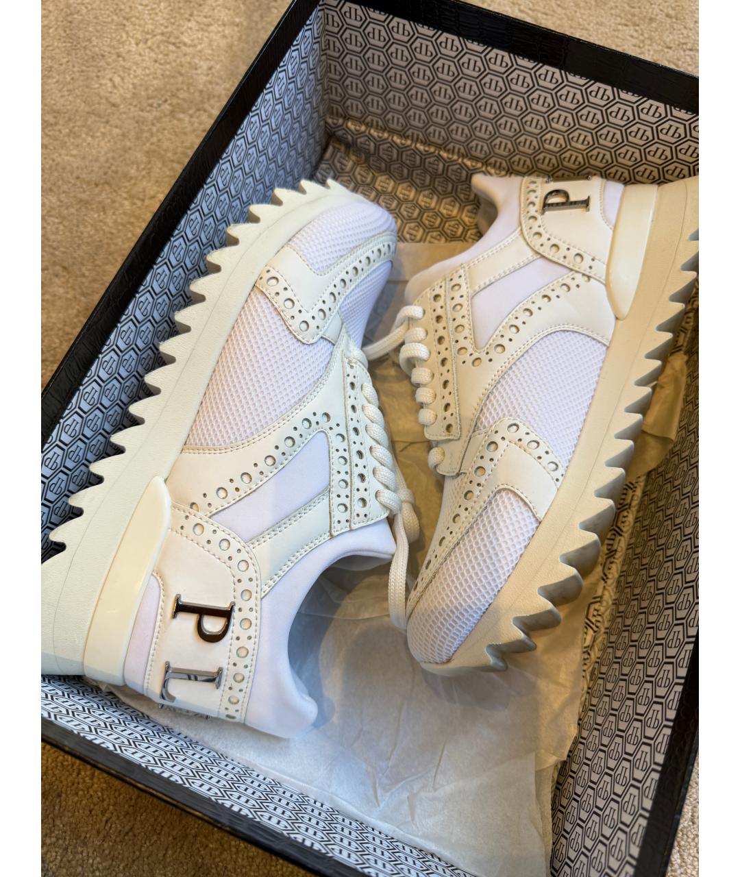 PHILIPP PLEIN Белые кроссовки, фото 6