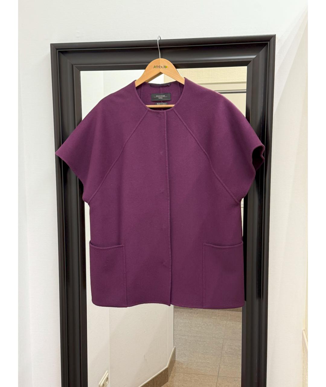 WEEKEND MAX MARA Фиолетовое пальто, фото 7