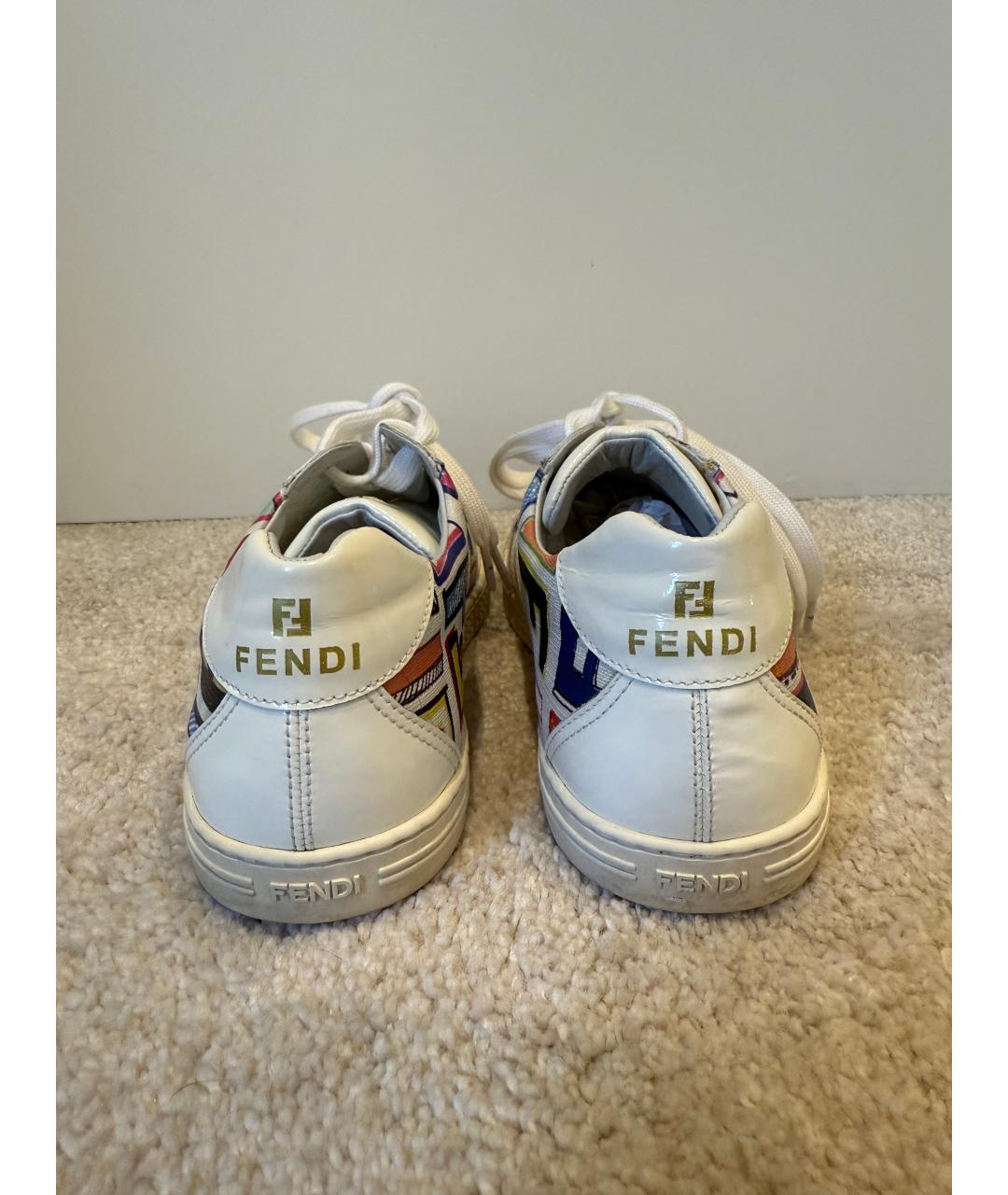 FENDI Мульти кеды, фото 4