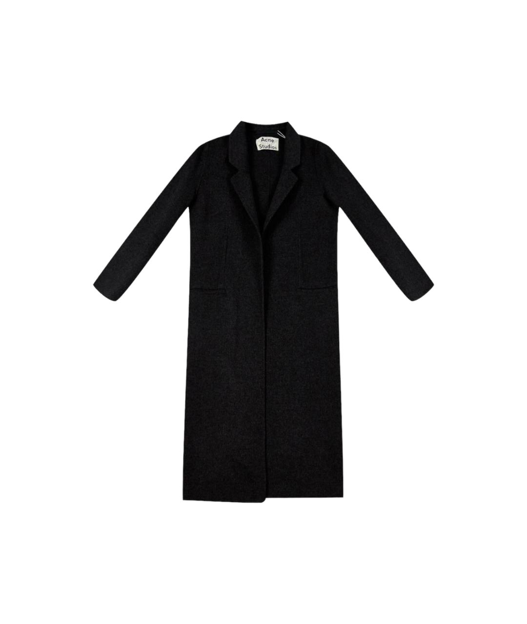 ACNE STUDIOS Серое шерстяное пальто, фото 1