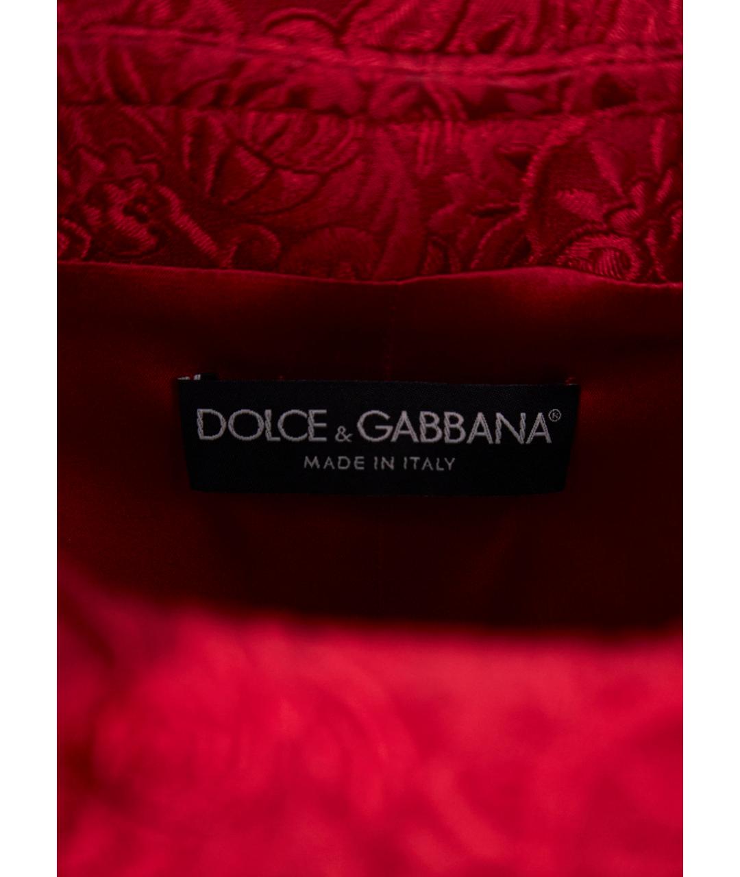 DOLCE&GABBANA Красное хлопковое пальто, фото 3