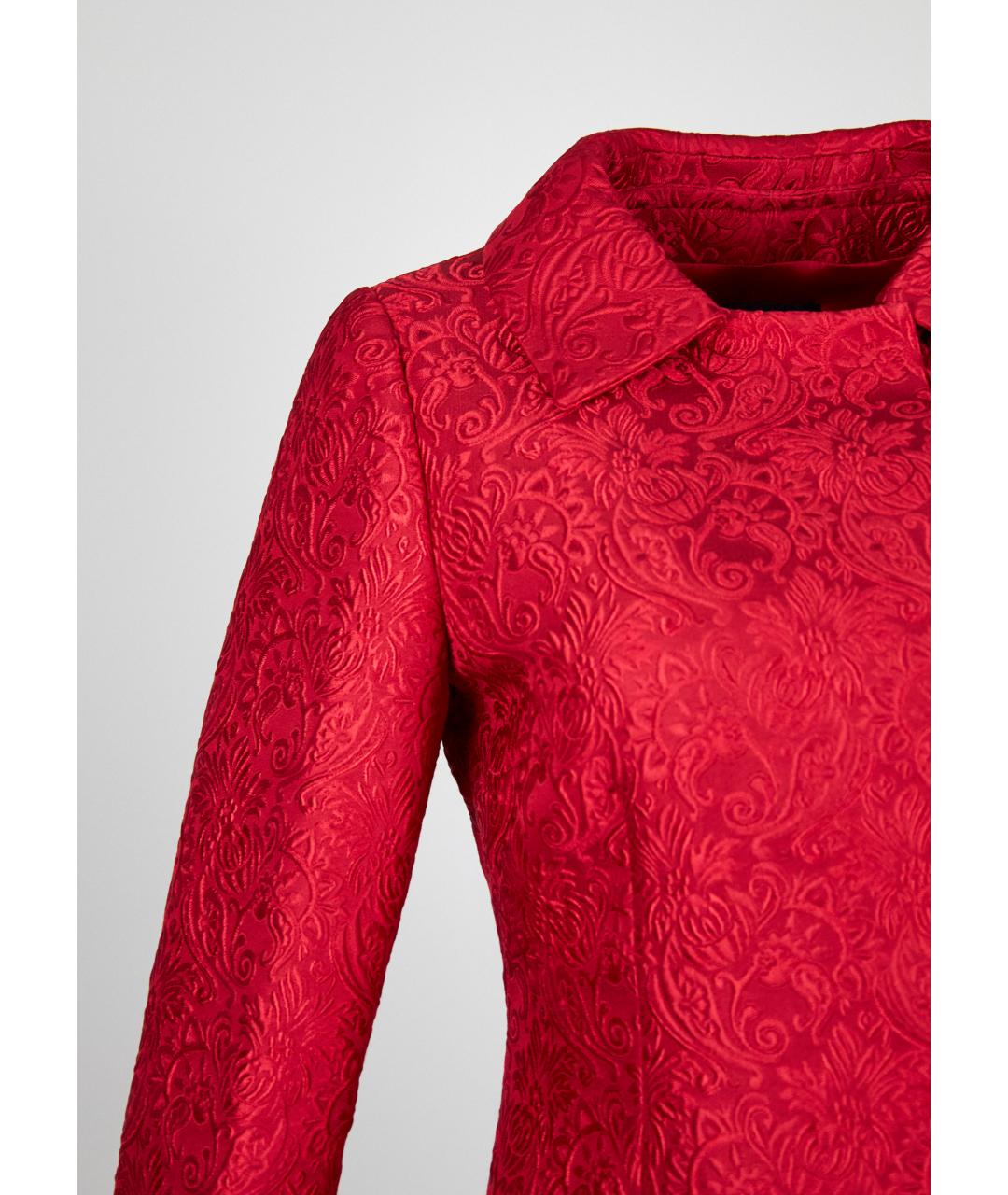 DOLCE&GABBANA Красное хлопковое пальто, фото 5
