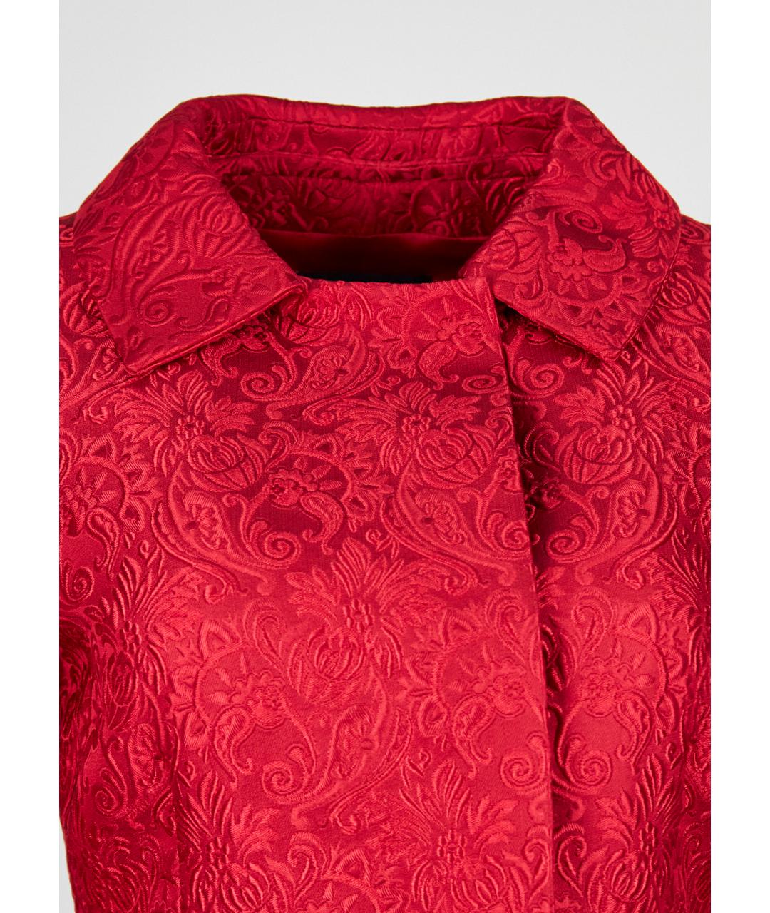 DOLCE&GABBANA Красное хлопковое пальто, фото 4