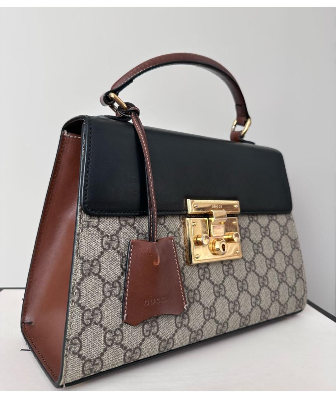 GUCCI Мульти кожаная сумка с короткими ручками, фото 2