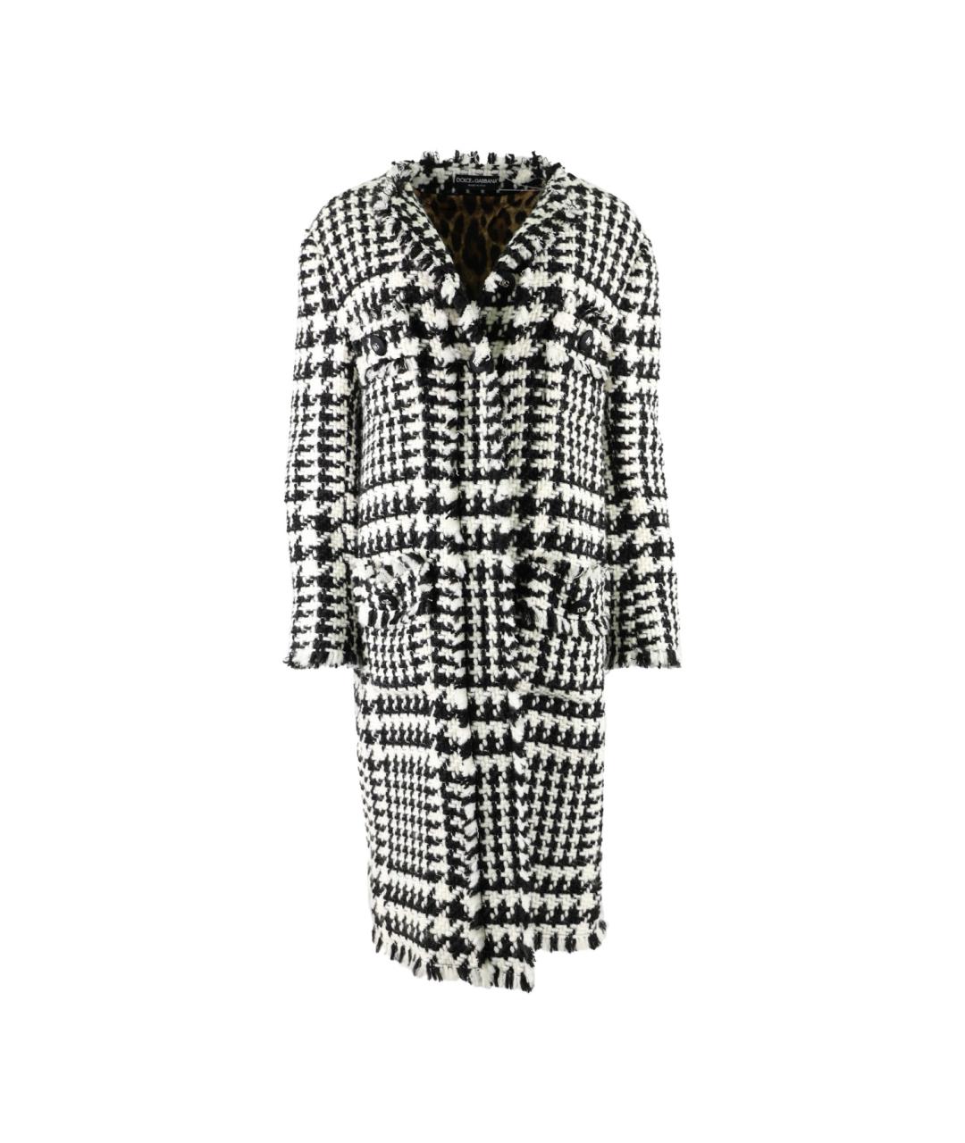 DOLCE&GABBANA Белое хлопковое пальто, фото 1