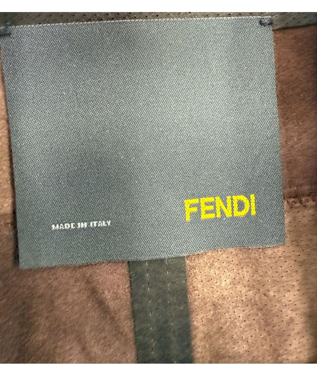 FENDI Коричневый тренч/плащ, фото 3