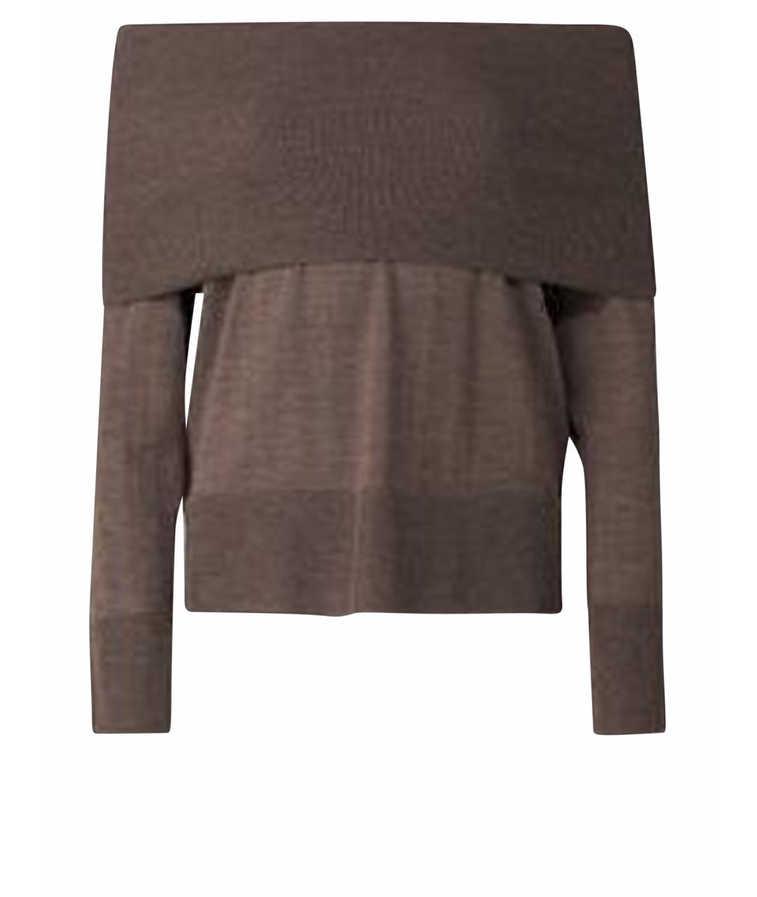 MAX MARA Коричневый шерстяной джемпер / свитер, фото 1