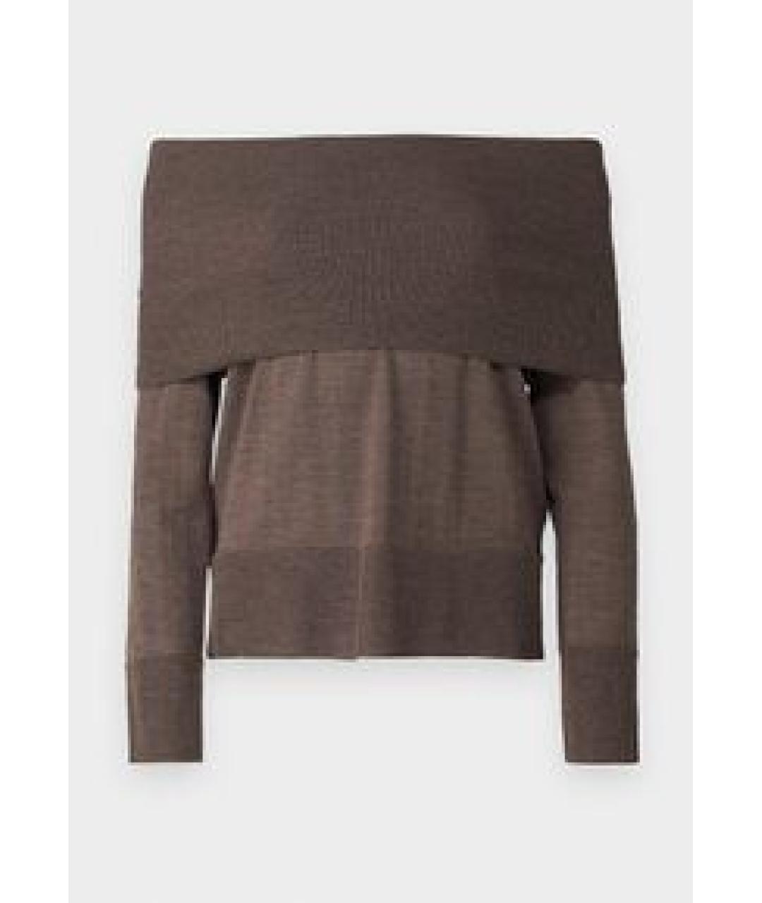 MAX MARA Коричневый шерстяной джемпер / свитер, фото 6