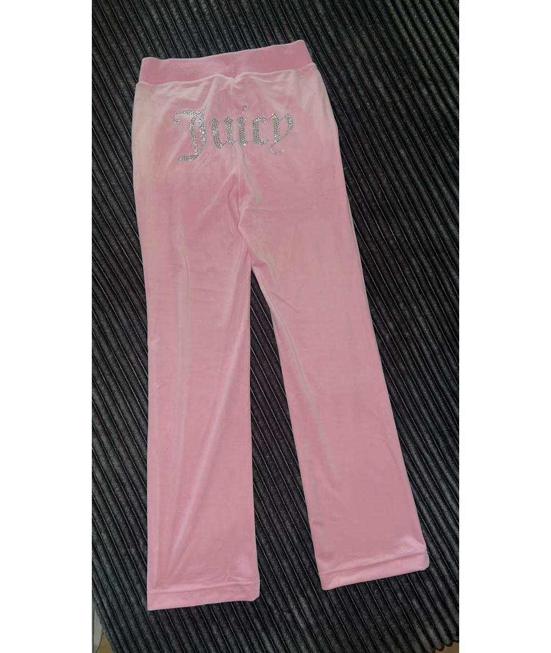 JUICY COUTURE Розовые полиэстеровые спортивные брюки и шорты, фото 2