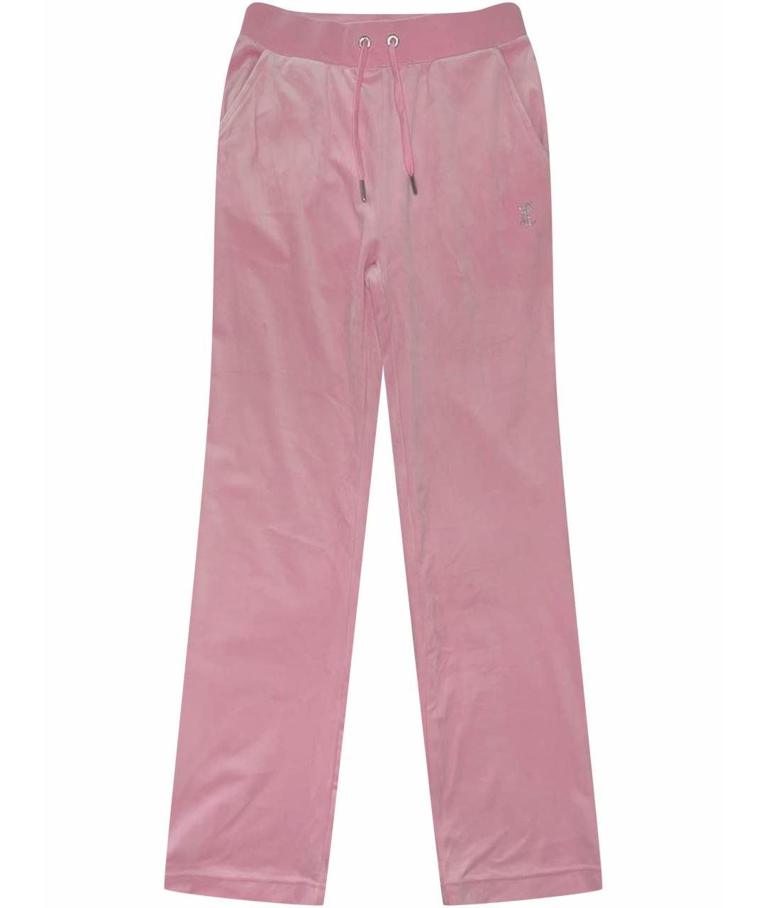 JUICY COUTURE Розовые полиэстеровые спортивные брюки и шорты, фото 1
