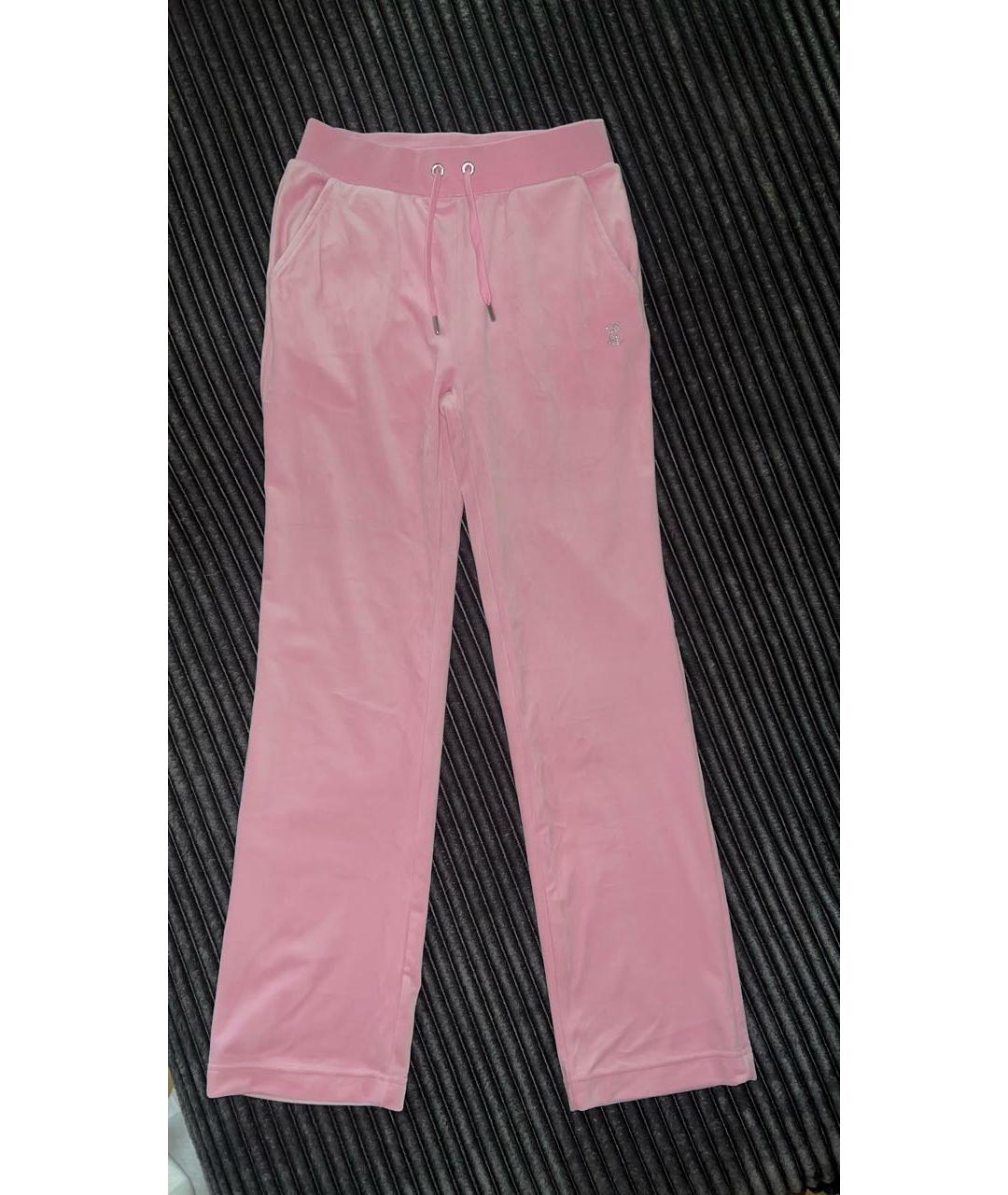JUICY COUTURE Розовые полиэстеровые спортивные брюки и шорты, фото 9