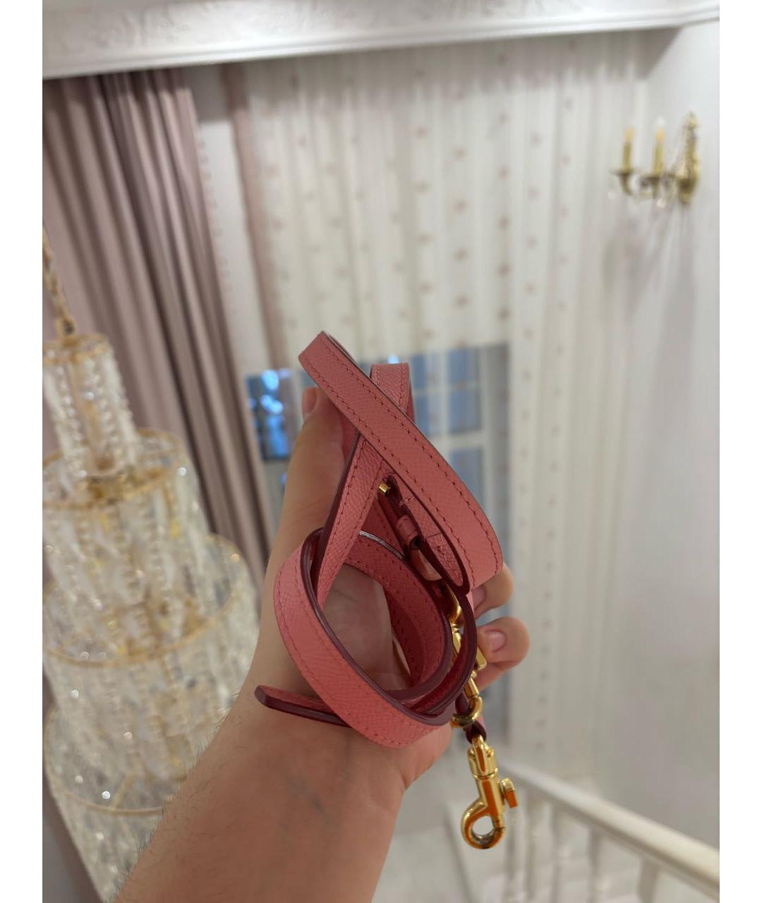 DOLCE&GABBANA Розовая сумка с короткими ручками, фото 4