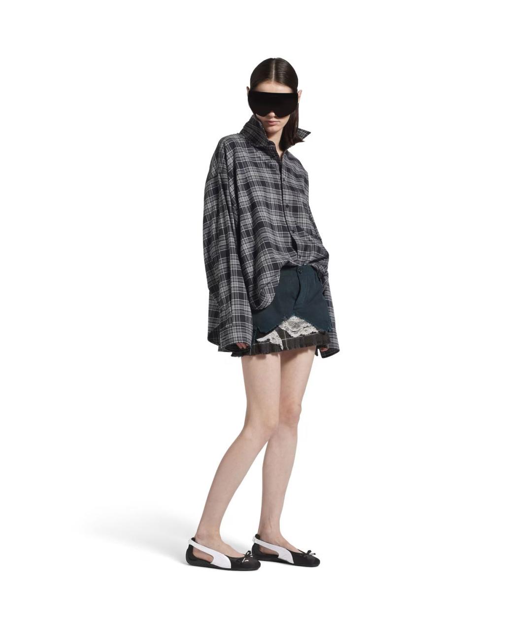 BALENCIAGA Черные текстильные балетки, фото 6